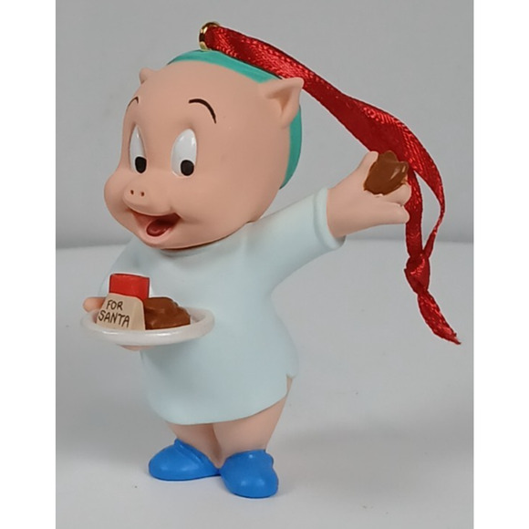Hallmark 1993 Porky Pig Looney Tunes Collection Keepsake Xmas Ornament - Picture 9 of 11